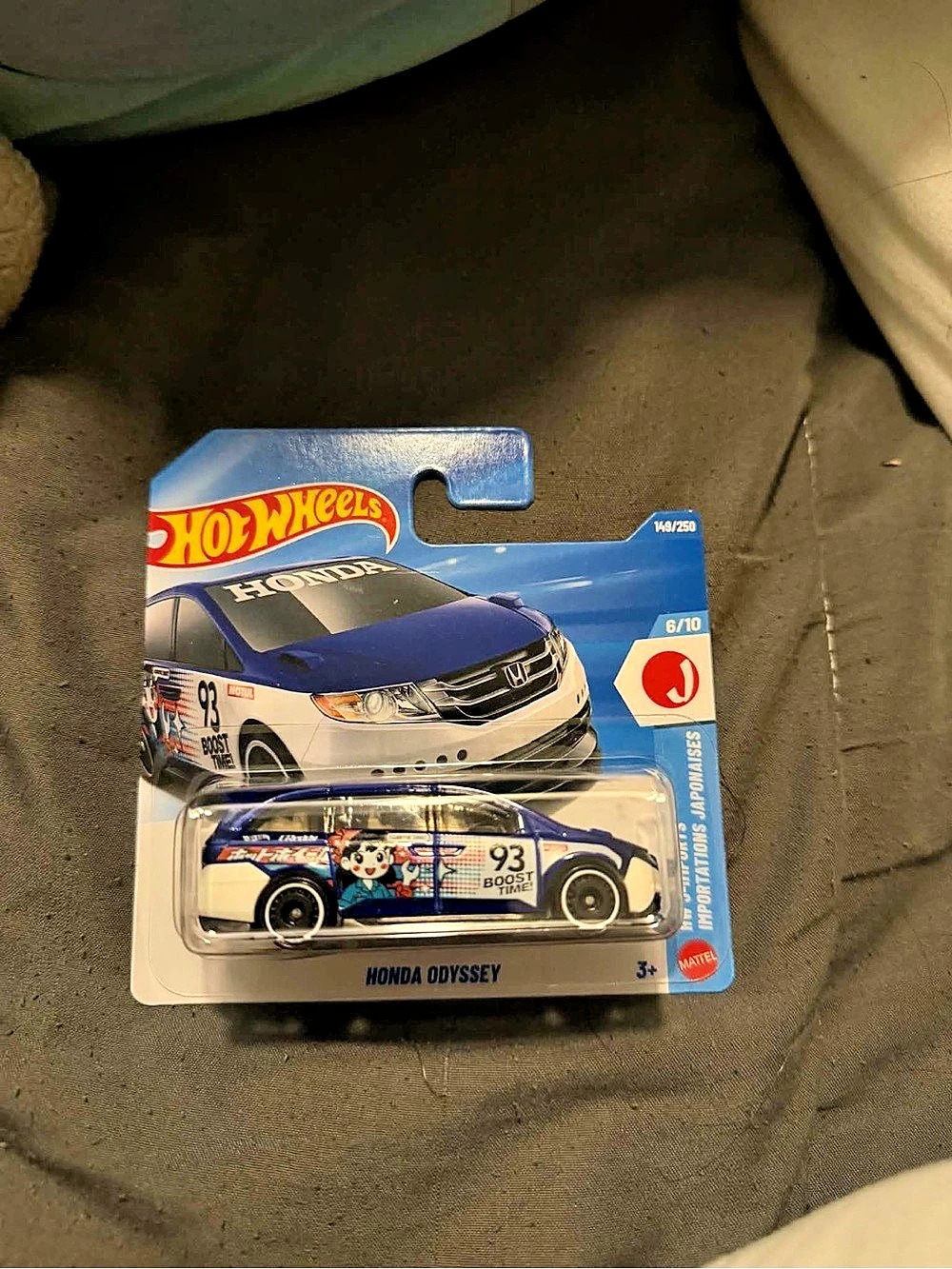 Hot Wheels Honda Odyssey Die-Cast Car Blue & White NWT